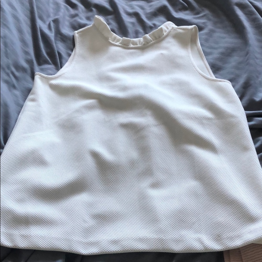 Ann Taylor white texture top